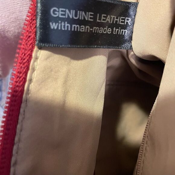 Giani Bernini Red Leather Crossbody Women’s Purse - Picture 13 of 13